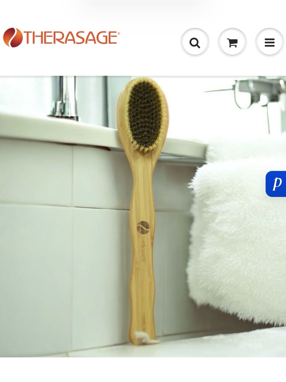NEW TheraBrush With Copper Bristles - LONG HANDLE Vegan List Price $57.00 - Picture 2 of 10